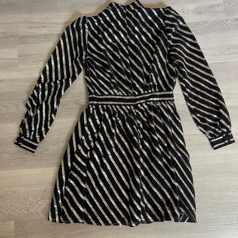 Michael Michael Kors Lurex Striped Mini Dress - Picture 8 of 8
